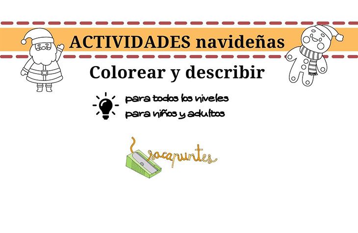 Actividades navideñas - Colorear y describir