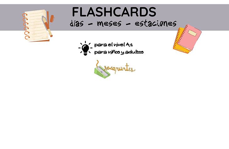 Días-meses-estaciones (Flashcards)
