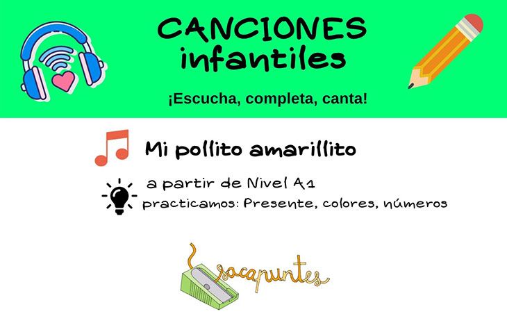 Canción infantil: Mi pollito amarillito