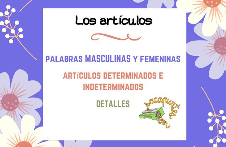 Sustantivos: Los artículos